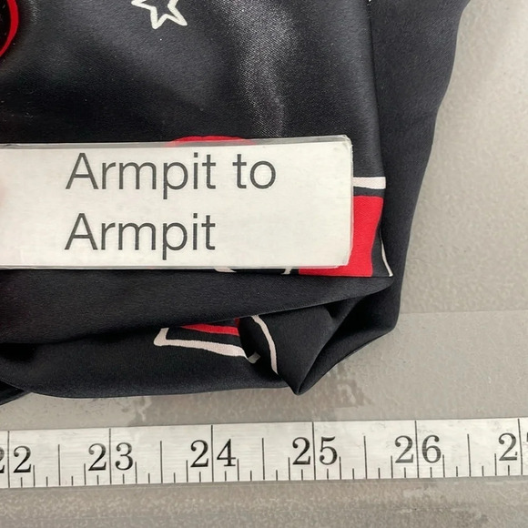 Dentelle Robe & Chemise Set Women's L Large Black Red Heart Pattern Slip Knee - Picture 15 of 17